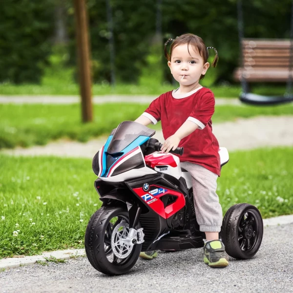  Kindermotorfiets, Elektrische Motorfiets, Koplamp, 3 Muziekmodi, Voor Kinderen Van 1,5-5 Jaar, Rood, 82,5 X 42 X 54cm 2