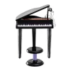  Kinderpiano Mini-pianotoetsenbord Muziekinstrument MP3 USB Incl. Kruk 37 Toetsen Zwart 11