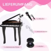  Kinderpiano Mini-pianotoetsenbord Muziekinstrument MP3 USB Incl. Kruk 37 Toetsen Zwart 7