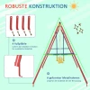  Kinderschommel, Tuinschommel, Schommelframe, 2 Schommels Met Wip, Buitenschommel Met In Hoogte Verstelbaar Frame, Buitenschommelframe, 3-5 Jaar, 290 X 180 X 196 Cm 7