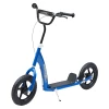  Kinderscooter Met Achterrem Kickscooter 12 Inch Kickscooter Scooter Stadsscooter Voor Kinderen Kickboard In Hoogte Verstelbaar Staal EVA Blauw 120 X 52 X 80-88 Cm 1