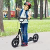  Kinderscooter Met Achterrem Kickscooter 12 Inch Kickscooter Scooter Stadsscooter Voor Kinderen Kickboard In Hoogte Verstelbaar Staal EVA Zwart 120 X 52 X 80-88 Cm 2