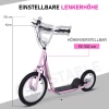  Kinderscooter Met Remmen 16/12 Inch Scooter Scooter Stadsscooter Kinderstep Kickboard Voor 5+ Jaar Kinderen Roze 135 X 58 X 92-100 Cm 5