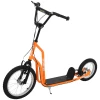  Kinderscooter Vanaf 5 Jaar, Scooter, Stadsscooter, Kinderscooter, Kickboard Met Luchtbanden 16/12 Inch, Oranje, 135 X 58 X 88-94 Cm 1