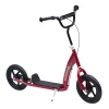  Kinderstep Met Achterrem Kickscooter 12 Inch Step Step Stadsstep Voor Kinderen Kickboard In Hoogte Verstelbaar Staal EVA Rood 120 X 52 X 80-88 Cm 1