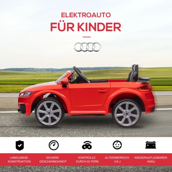 Kindervoertuig Elektrische Auto Afstandsbediening MP3 3-6 Jaar PP Rood 102 X 60 X 44 Cm 6