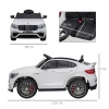  Kindervoertuig Mercedes-Benz AMG GLA45 Gelicentieerde Elektrische Auto Met Afstandsbediening 2 X 35 W Motoren MP3 Veiligheidsgordel 37-60 Maanden Wit 115 X 70 X 55 Cm 3