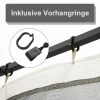  Klamboe Voor 3x3 Tuinpaviljoen 4 Zijpanelen Vliegennet Met Haken Rits Klamboe Insectenbescherming Vliegengaas Nylon Mesh Zwart 5