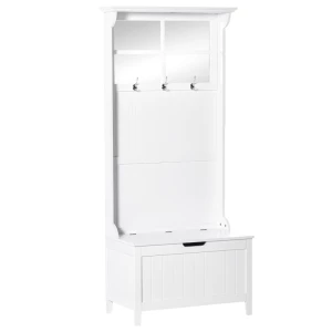  Kledingkast Met Borstzitting Wit 81 Cm X 44,5 Cm X 181 Cm 1