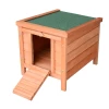  Kleindierhok Kleindierhuis Met Helling Hout Groen + Naturel 1