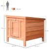  Kleindierhok Kleindierhuis Met Helling Hout Groen + Naturel 3