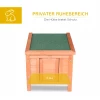  Kleindierhok Kleindierhuis Met Helling Hout Groen + Naturel 4