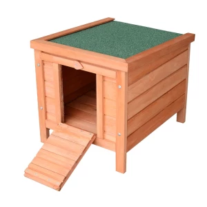 Kleindierhok Kleindierhuis Met Helling Hout Groen + Naturel 1