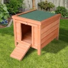  Kleindierhok Kleindierhuis Met Helling Hout Groen + Naturel 9