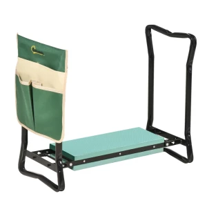  Kneeler Opvouwbare Tuinkruk 2-in-1 Kniesteun Met Gereedschapstas EVA-schuim 58 X 28 X 49 Cm 1