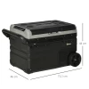  Koelbox Auto 40L Met LED Verlichting Compressor Auto Koelkast Met Handgrepen Transportwielen Kofferbak Camper Reizen 12/24V DC En 110-240V AC Grijs + Zwart 3