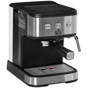  Koffiezetapparaat Van Roestvrij Staal Filterhouder Machine Met Melkopschuimer 1,5L Watertank 15 Bar Voor Espresso Cappuccino Latte Melkkoffie 850 W 1