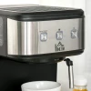  Koffiezetapparaat Van Roestvrij Staal Filterhouder Machine Met Melkopschuimer 1,5L Watertank 15 Bar Voor Espresso Cappuccino Latte Melkkoffie 850 W 9