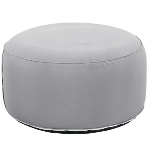  Kruk Ottoman Hoes Opblaasbaar Wasbaar 150kg Lading Donkergrijs 80x80x37cm 1