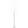  Kunstboom, Kunstberk, Met LED-verlichting, Warm Wit, Realistisch Witte Schors, 22 X 22 X 180 Cm 11