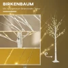  Kunstboom, Kunstberk, Met LED-verlichting, Warm Wit, Realistisch Witte Schors, 22 X 22 X 180 Cm 5
