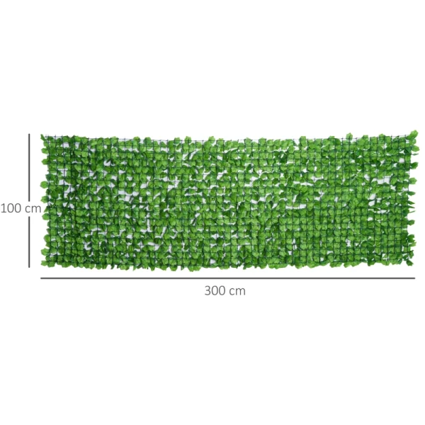  Kunsthaag Privacy Hedge Terras Wanddecoratie Wanddecoratie Lichtgroen 300 X 100 Cm 3