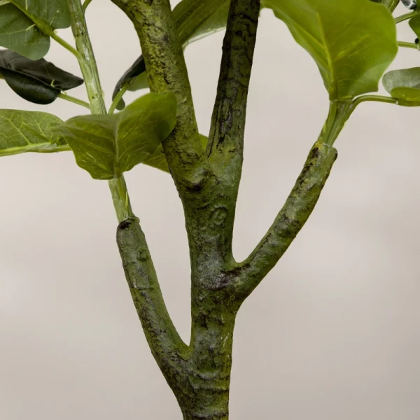  Kunstplant Inclusief Plantenbak, PE Mos, 15 Cm X 15 Cm X 150 Cm, Groen + Zwart 5