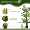  Kunstplant, Kunstpalm, Incl. Plantenbak; 19,5 Cm X 19,5 Cm X 150 Cm, Groen + Zwart 4