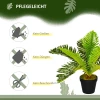  Kunstplant, Tropische Palmboom, Incl. Plantenbak, 50 Cm, Groen + Zwart 6
