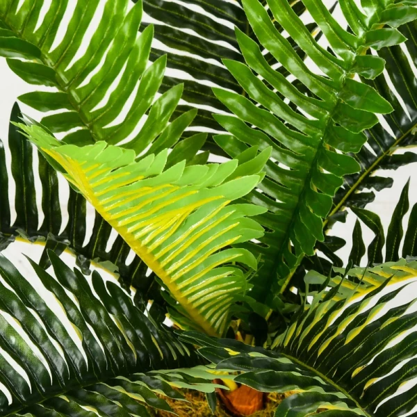  Kunstplant, Tropische Palmboom, Incl. Plantenbak, 50 Cm, Groen + Zwart 7