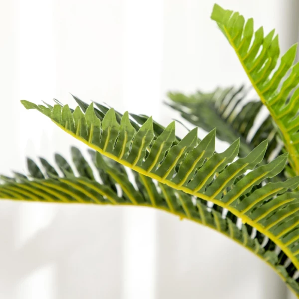  Kunstplant, Tropische Palmboom, Incl. Plantenbak, 50 Cm, Groen + Zwart 9