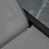  Ligstoel Tuinligstoel 5-traps Rugleuning Aluminium Grijs 202 X 65 X 43 Cm 9