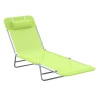  Ligstoel, Tuinligstoel, Relaxligstoel, Badligstoel, Tweepotige Ligstoel, 4 Kleuren (groen) 1