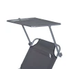  Ligstoel Tuinligstoel Wellness Ligstoel Strandligstoel Ligstoel Opvouwbaar Met Zonwering Grijs 187 X 58 X 36 Cm 7