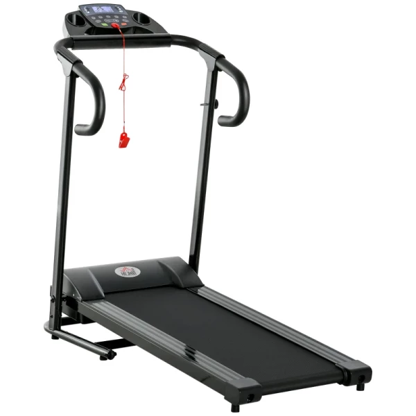  Loopband Opvouwbaar Elektrisch 500 W 0,8-10 Km/h 0,75HP LCD-display Mobiele Telefoonhouder Geschikt Voor Home Gym Indoor Fitness Zwart 123 X 62 X 117 Cm 11