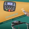  Loopband Opvouwbaar Elektrisch 500 W 0,8-10 Km/h 0,75HP LCD-display Mobiele Telefoonhouder Geschikt Voor Home Gym Indoor Fitness Zwart 123 X 62 X 117 Cm 4