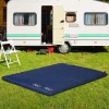  Luchtbed Opblaasbaar Luchtbed Campingmatras Slaapmat PVC Polyester Pongee Marineblauw 195 X 138 X 10 Cm 2
