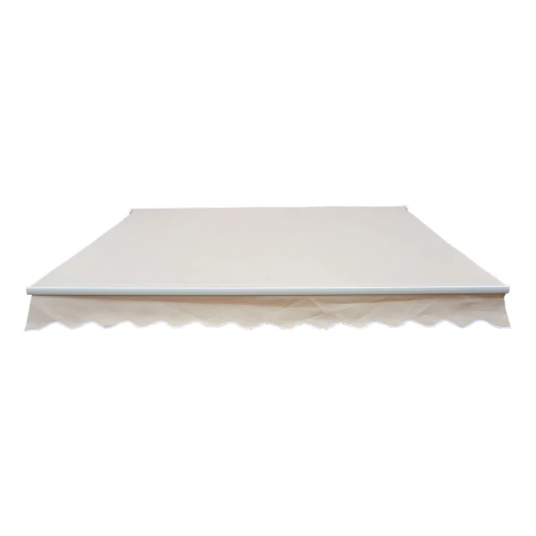 ® Luifel Aluminium Luifel Aluminium Knikarmluifel 4,5x3m Zonwering Balkon Beige 5