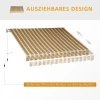  Luifel Knikarmluifel Zonwering Handslinger Balkon Aluminium Geel Grijs 2,95 X 2,45 M 8