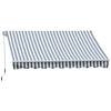  Luifel Knikarmluifel Zonwering Met Handslinger 3,5 X 2,5 M Grijs + Wit Aluminium Polyester 1