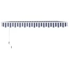  Luifel Knikarmluifel Zonwering Met Handslinger 3,5 X 2,5 M Grijs + Wit Aluminium Polyester 6