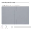  Luifel, Zonwering, Intrekbaar, Met Handslinger, Metalen Frame, Polyester, Grijs+wit, 3,95 X 2,45 X 3,50 M 4