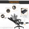  Massagestoel Directiestoel Met Massagefunctie 7 Massagepunten In Hoogte Verstelbare Bureaustoel Met Voetsteun Hoofdsteun Hedendaags Schuim PVC Zwart 68 X 79 X 104-112 Cm 5