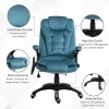  Massagestoel Directiestoel Met Massagefunctie In Hoogte Verstelbare Draaistoel Ergonomische Gamingstoel Bureaustoel Massage Blauw 67 X 74 X 107-116 Cm 9