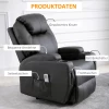  Massagestoel, Elektrische Relaxstoel, Tv-stoel, Massagefunctie, Ligfunctie, Kunstleer, Hout, Metaal, Schuim, Zwart, 82 X 97 X 110 Cm 8