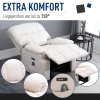  Massagestoel, Opstahulp, Tv-stoel, Sta-opstoel, Relaxstoel Met Warmtefunctie, Fauteuil Met Opstahulp, Verstelbare Hoek, USB-afstandsbediening, Kort Pluche, Creme, 83 X 95 X 105 Cm 6