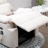  Massagestoel, Opstahulp, Tv-stoel, Sta-opstoel, Relaxstoel Met Warmtefunctie, Fauteuil Met Opstahulp, Verstelbare Hoek, USB-afstandsbediening, Kort Pluche, Creme, 83 X 95 X 105 Cm 8