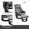  Massagestoel TV-stoel Relaxstoel Met Ligfunctie Fauteuil Met Kruk Massagefunctie Fluweelachtig Polyester Grijs 76 X 80 X 102 Cm 7