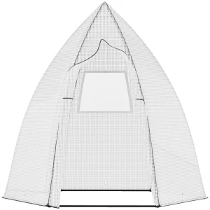  Mini Broeikas Overwinteringstent Voor Planten Met Roldeur Tuin Balkon Winterbescherming Wit 160 X 140 X 180 Cm 1