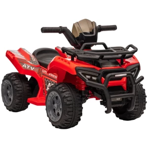  Mini Elektrische Quad Kinderen Elektrische ATV Kinderwagen Koplamp Kindervoertuig Kindermotor Elektrische Quad Voor 18-36 Maanden Kinderen Metaal PP Kunststof Rood 70 X 42 X 45 Cm 1